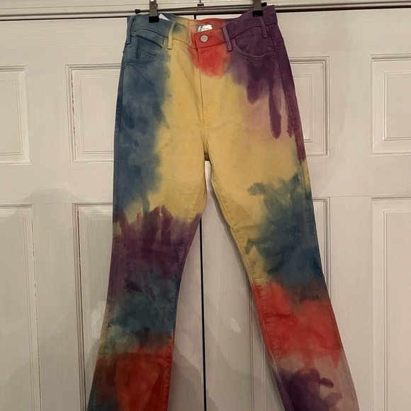 MOTHER Denim - Mother Tye Dye Straight Leg Jeans